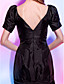  Sheath/Column V-neck Knee-length Taffeta Cocktail Dress