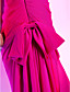  Sheath/Column Off-the-shoulder Knee-length Chiffon Cocktail Dress
