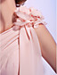  Sheath/Column One Shoulder Short/Mini Chiffon Cocktail Dress