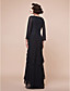  A-line V-neck Asymmetrical Chiffon And Matte Satin Mother Of The Bride Dress