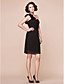  Sheath/Column One Shoulder Knee-length Chiffon Mother Of The Bride Dress