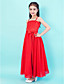  Chiffon Ankle-length Spaghetti Strap Junior Bridesmaid Dress