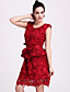 ts bestickte Spitze Kleid mit Gürtel (weitere Farben)