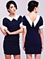  TS VINTAGE 1960s Contrast Collar Cute Dress