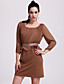  TS Elegant Ruffle Waist Dress