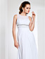  Sheath/Column Jewel Neck Floor-length Chiffon Evening Dress