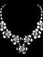  Sieben Blumen Damen Strass Halskette (44 cm)