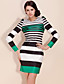  TS Color Stripped Tunic Dress