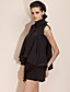  ts Pleated halsen Stevneskjorte bluse skjorte (flere farger)