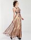  Sheath / Column Halter Floor-length Chiffon Evening Dress
