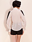  puff ts camisa blusa de encaje de gasa
