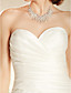  A-line Sweetheart Floor-length Taffeta Wedding Dress