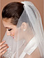  One-tier Tulle Fingertip Veil With Cut Edge (More Colors Available)