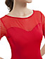  dancewear polyester salle de bal Robe de danse latine pour les dames des couleurs plus