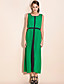  ts vestito senza maniche color blocco maxi (altri colori)
