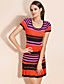  ts heller Streifen Wollkleid