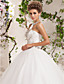  Ball Gown Sweetheart Strapless Floor-length Tulle Wedding Dress