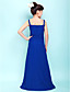  Sheath/Column Straps Floor-length Chiffon Junior Bridesmaid Dress