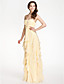  Sheath/Column Strapless Floor-length Chiffon Bridesmaid Dress