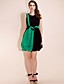  TS Color Block Folded Dress