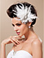  Gorgeous Feather With Rhinestones/ Tulle Wedding Bridal Headpiece