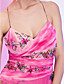  Sheath/Column Spaghetti Straps Asymmetrical Tea-length Cocktail Dress