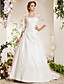  Ball Gown Sweetheart Corte treno raso pizzo abito da diserbo