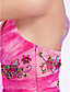  Sheath/Column Spaghetti Straps Asymmetrical Tea-length Cocktail Dress