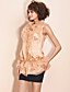  ts lusso handsewn volant in organza top