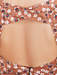  TS Flower Printed Halter Bodycon Dress