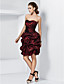  Ball Gown Sweetheart Strapless Short/Mini Taffeta Cocktail Dress