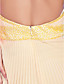  A-line Halter V-neck Knee-length Chiffon Cocktail Dress