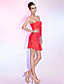  Trumpet/Mermaid Spaghetti Straps Short/Mini Chiffon Cocktail Dress