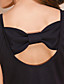  TS Double Button Open-back Bow Dress (More Colors)