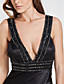  Sheath/Column V-neck  Floor-length Satin Evening Dress