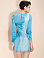 TS Elegant Lace Long-sleeved Dress