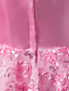 A-line Spaghetti Straps Knee-length Satin Bow Sleeveless Flower Girl Dress