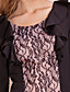 TS Splicing Lace Ruffle Dress