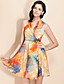  TS Abstract Print Dress