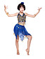  dancewear chiffon met munten / pailletten prestaties buikdans outfits voor kinderen meer kleuren