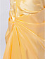  Trumpet/Mermaid One Shoulder Court Train Taffeta Evening Dress