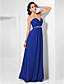  Sheath/ Column Sweetheart Floor-length Chiffon Evening Dress (FSM04258)