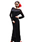  dancewear polyester salle de bal Robe de danse latine pour les dames des couleurs plus