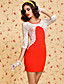  TS Lace Sleeve Bodycon Dress