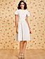  TS VINTAGE 1950s Embroidered Belted Shawl Dress