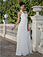 Sheath/ Column Halter Floor-length Chiffon Wedding Dress
