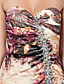  Trumpet/Mermaid Sweetheart Strapless Floor-length Chiffon Beading Split Front Ruching Evening Dress