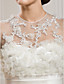  A-Line Jewel pavimento-lunghezza abito da sposa in raso