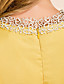  TS Lace Decorate Neck Pleats Dress