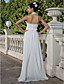  Sheath/ Column Halter Floor-length Chiffon Wedding Dress
